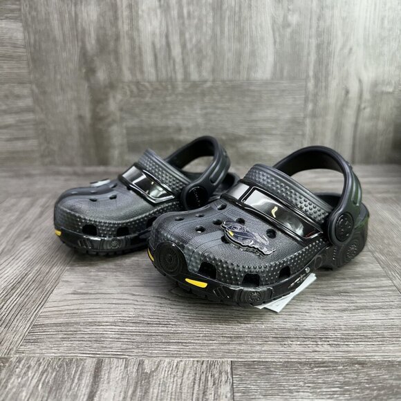 CROCS Batmobile Classic Infant size 4 Black Clog - Picture 5 of 9
